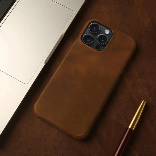 Genuine Leather iPhone Case Aesthetic