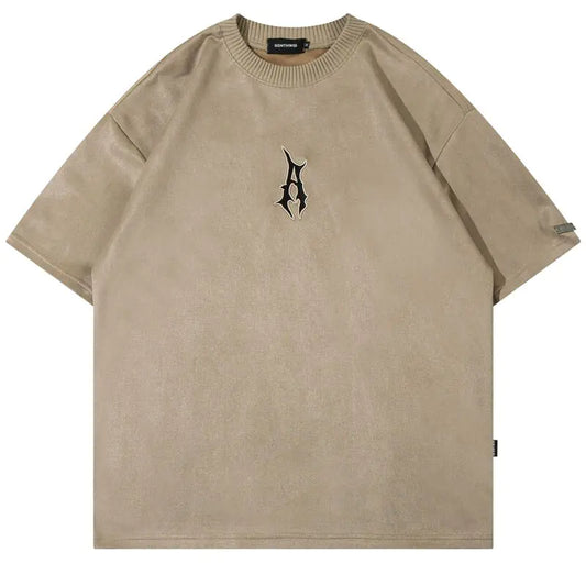 Printed Suede T-Shirt