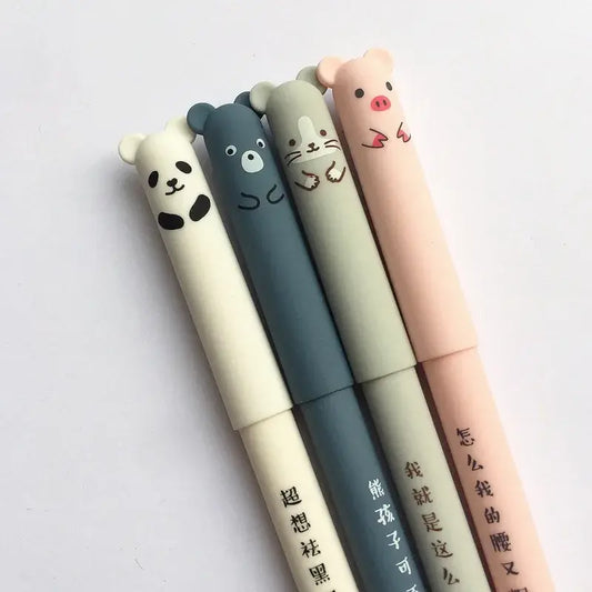 Kawaii Animal Erasable Gel Pen Set